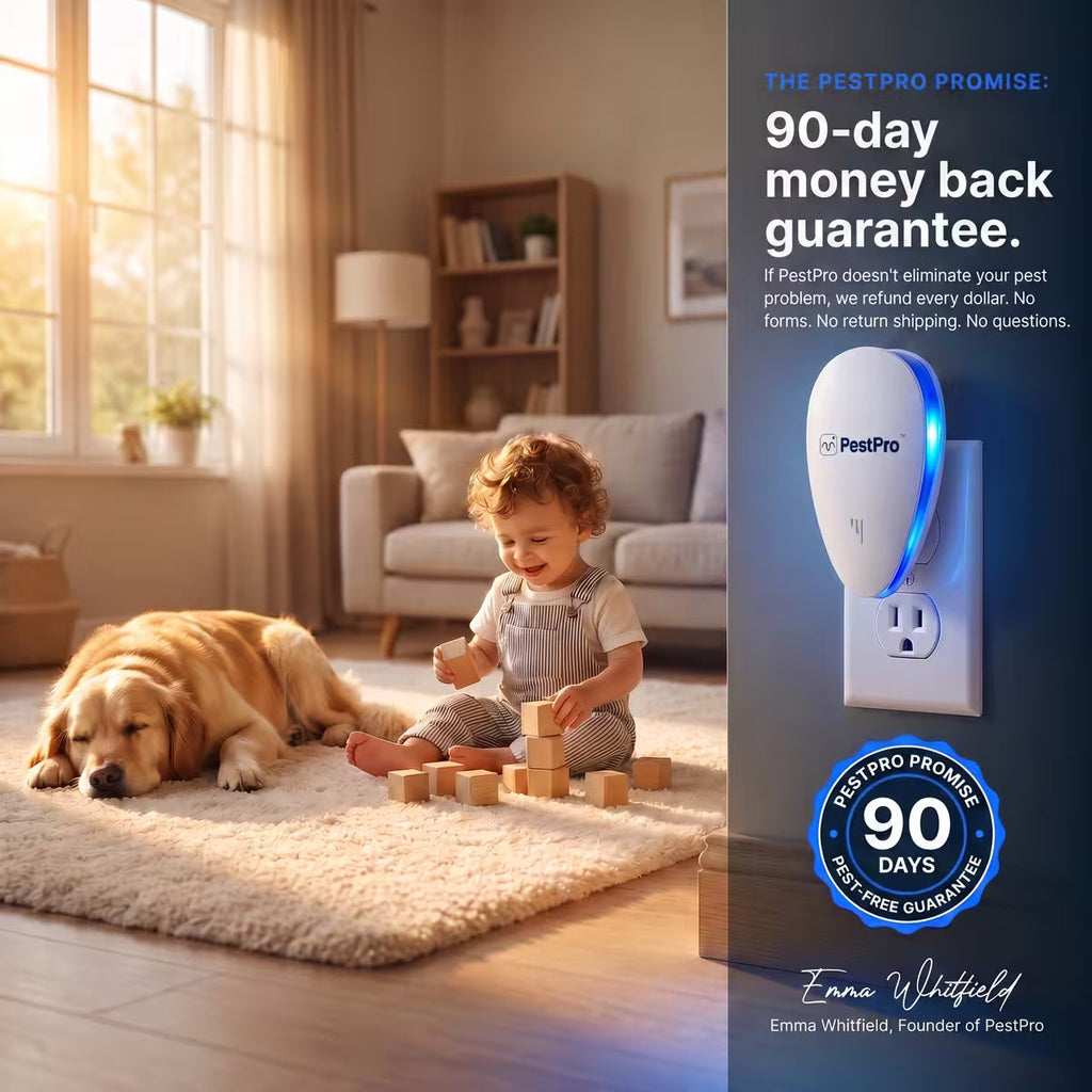 PestPro™ Ultrasonic Pest Repeller - Banish 14+ Pests for Good