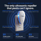 PestPro™ Ultrasonic Pest Repeller - Banish 14+ Pests for Good