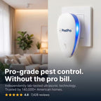 PestPro™ Ultrasonic Pest Repeller - Banish 14+ Pests for Good